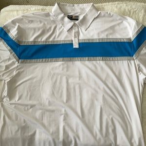 White/Blue Callaway Men’s Golf Polo XXL